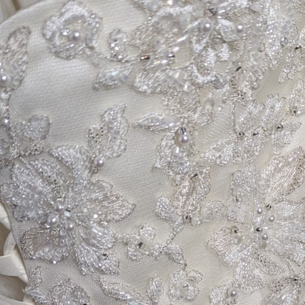 NWOT Maggie Sottero Couture Corset Beaded Pleated Sweetheart Bridal Gown 14 - Picture 4 of 14